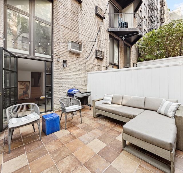 435 E 86th St Unit Gc, New York City, NY 10028 - view of patio / terrace featuring an outdoor hangout area