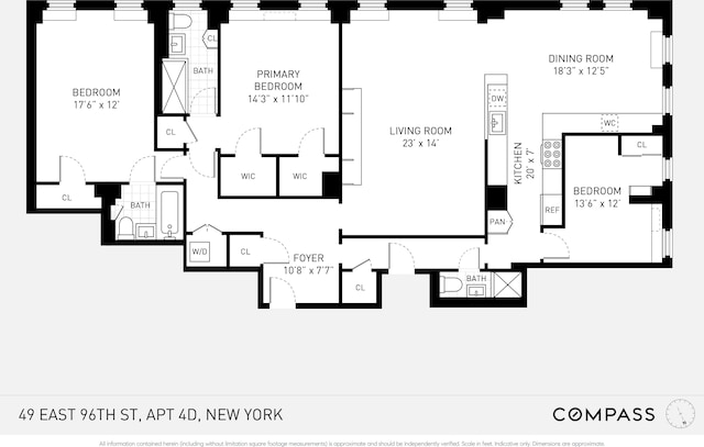 49 E 96th St Unit 4D, New York City, NY 10128 - view of room layout