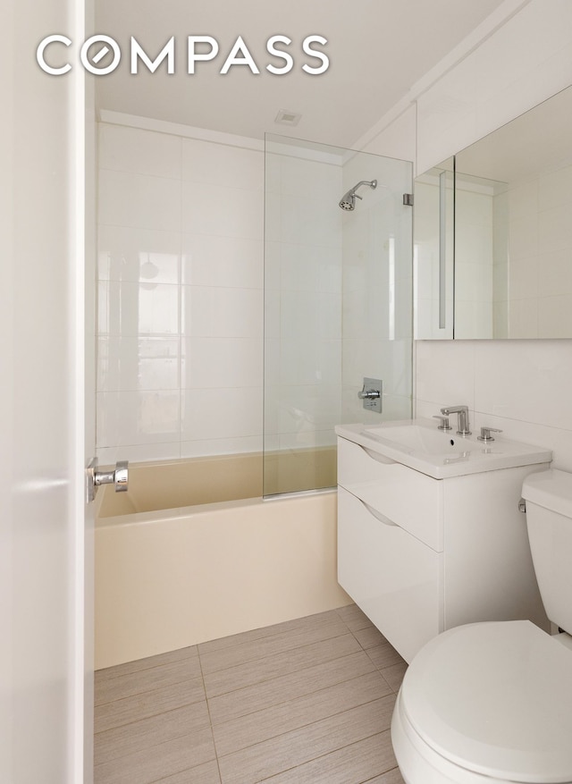 9 Barrow St Unit 3C, New York City, NY 10014 - bathroom with toilet,  shower combination, and vanity