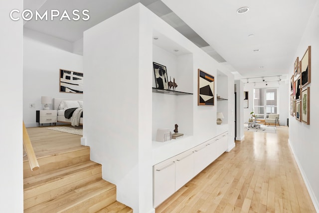 15 Broad St Unit 2414, New York City, NY 10005 - corridor with light wood finished floors