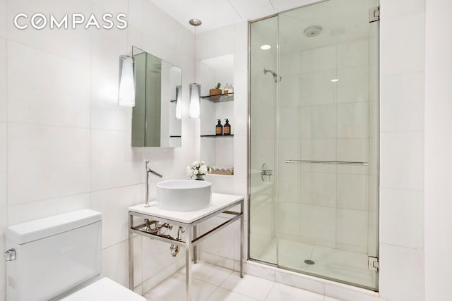 15 Broad St Unit 2414, New York City, NY 10005 - full bath with a shower stall, toilet, and vanity