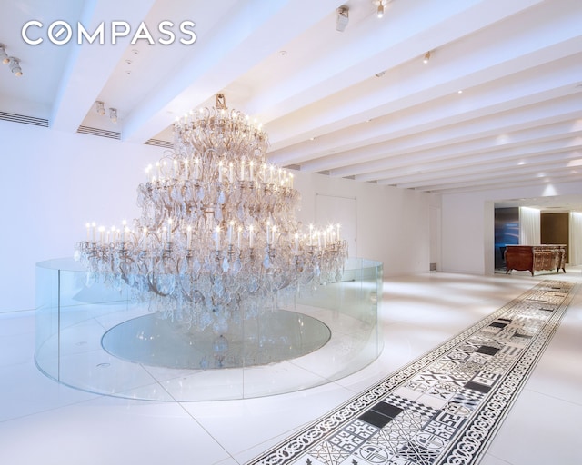 15 Broad St Unit 2414, New York City, NY 10005 - detailed view of a chandelier