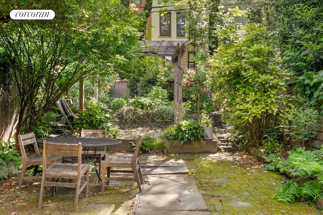 181 Waverly Ave, New York City, NY 11205 - view of home's community featuring a patio area and outdoor dining area