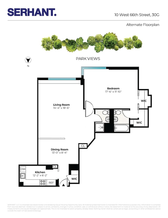 10 W 66th St Unit 30G, New York City, NY 10023 - room layout
