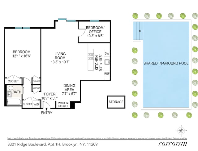 8301 Ridge Blvd Unit 1H, New York City, NY 11209 - property floor plan