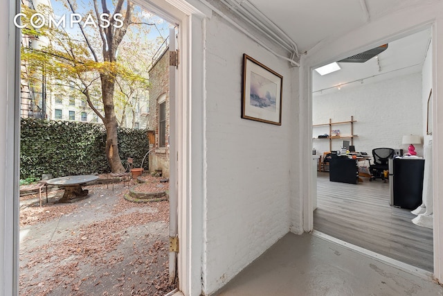 198 6th Ave, New York City, NY 10013 - hallway featuring an office area and concrete floors