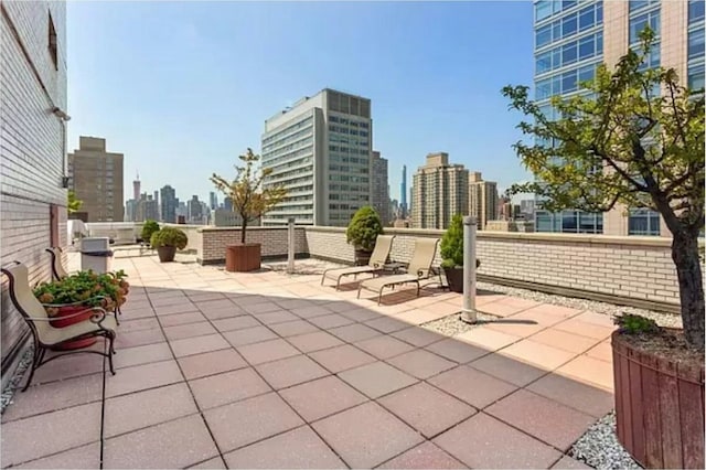 500 E 83rd St Unit 16M, New York City, NY 10028 - view of patio with a view of skyline