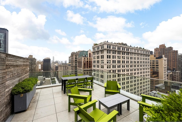 241 5th Ave Unit 5C, New York City, NY 10016 - view of patio featuring a view of city and outdoor dining area