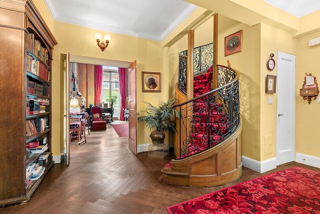 11 E 73rd St Unit 2Bc, New York City, NY 10021 - entryway with ornamental molding and baseboards