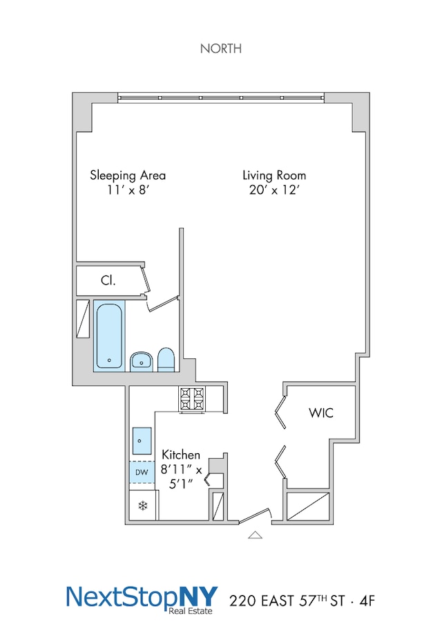 220 E 57th St Unit 4F, New York City, NY 10022 - room layout