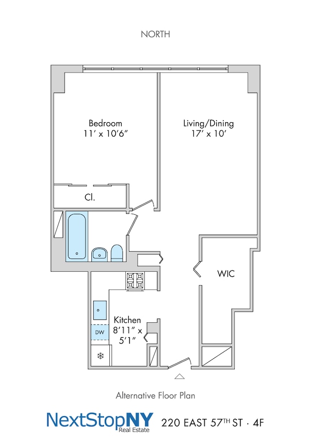 220 E 57th St Unit 4F, New York City, NY 10022 - room layout