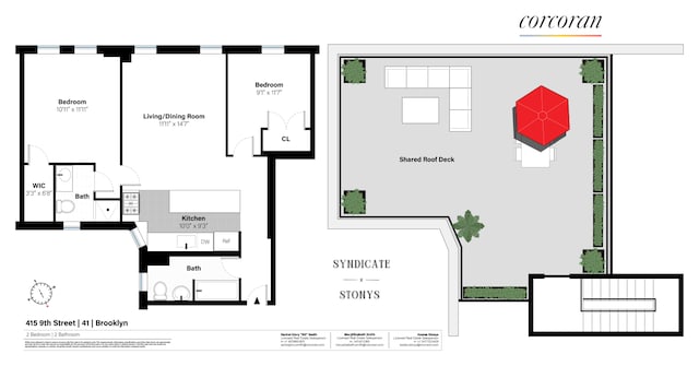415 9th St Unit 41, New York City, NY 11215 - home floor plan