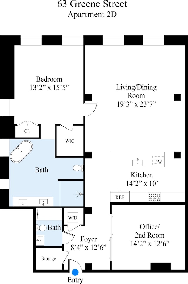 63 Greene St Unit 2D, New York City, NY 10012 - room layout