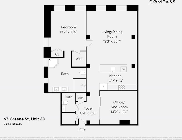 63 Greene St Unit 2D, New York City, NY 10012 - view of property floor plan