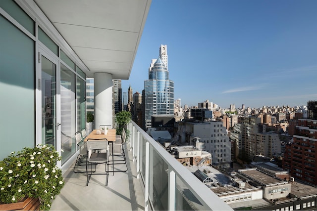 200 E 59th St Unit 15A, New York City, NY 10022 - balcony with a view of skyline