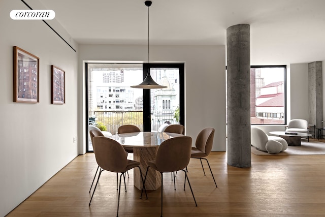 9 Chapel St Unit 9A, New York City, NY 11201 - dining space with plenty of natural light and light wood-type flooring
