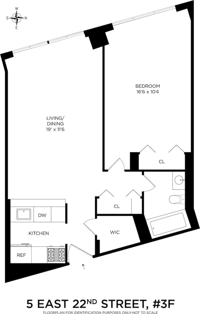 5 E 22nd St Unit 3F, New York City, NY 10010 - floor plan / room layout