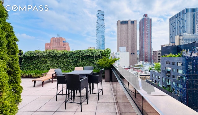 37 Warren St Unit 3C, New York City, NY 10007 - view of patio / terrace with a view of skyline