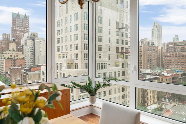 300 E 77th St Unit 10C, New York City, NY 10075 - interior space with a view of skyline