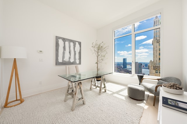 30 Park Pl Unit 60B, New York City, NY 10007 - home office featuring baseboards