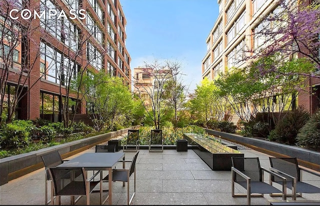 150 Charles St Unit 4An, New York City, NY 10014 - view of patio / terrace featuring outdoor dining area