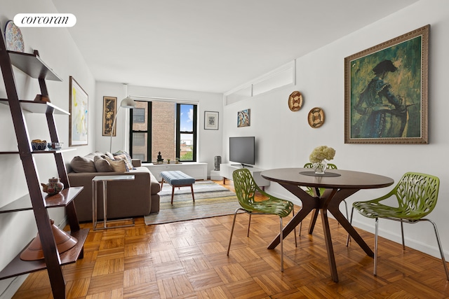 361 Clinton Ave Unit 5B, New York City, NY 11238 - dining area featuring baseboards