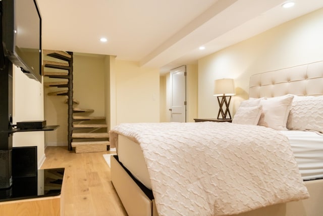 344 E 58th St Unit A, New York City, NY 10022 - bedroom featuring light wood finished floors and recessed lighting
