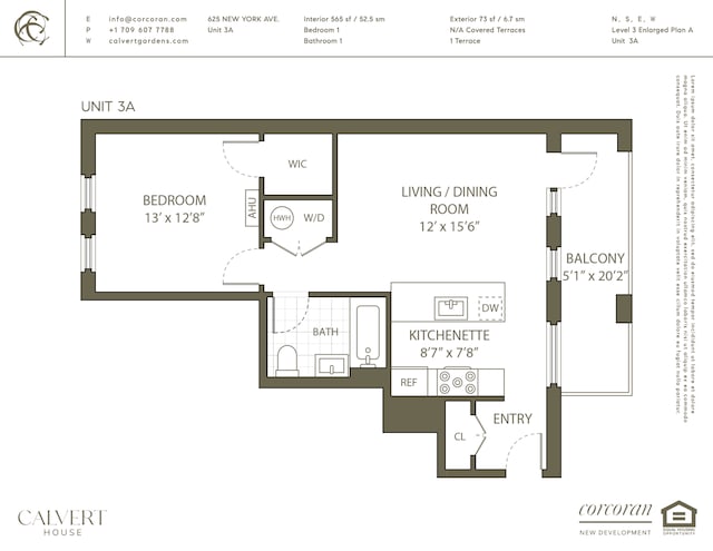 625 New York Ave Unit 3A, New York City, NY 11203 - property floor plan
