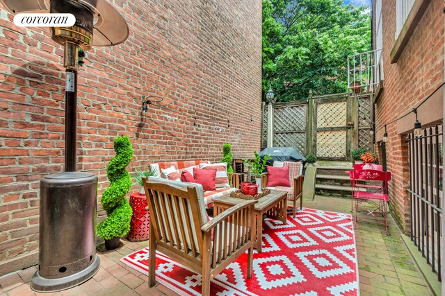 89 State St Unit 1, New York City, NY 11201 - view of patio with an outdoor living space