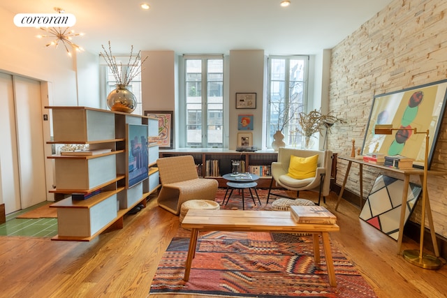 17 Murray St Unit 4Fl, New York City, NY 10007 - sitting room with wood finished floors and recessed lighting