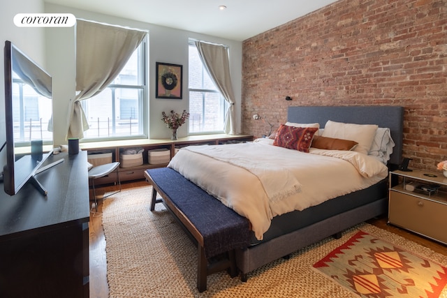 17 Murray St Unit 4Fl, New York City, NY 10007 - bedroom with brick wall