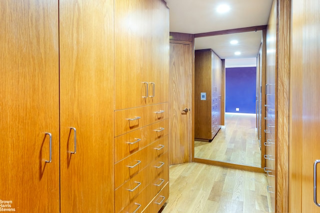 400 E 56th St Unit 27H, New York City, NY 10022 - hallway with light wood-style floors
