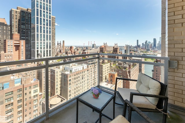 400 E 56th St Unit 27H, New York City, NY 10022 - balcony with a city view