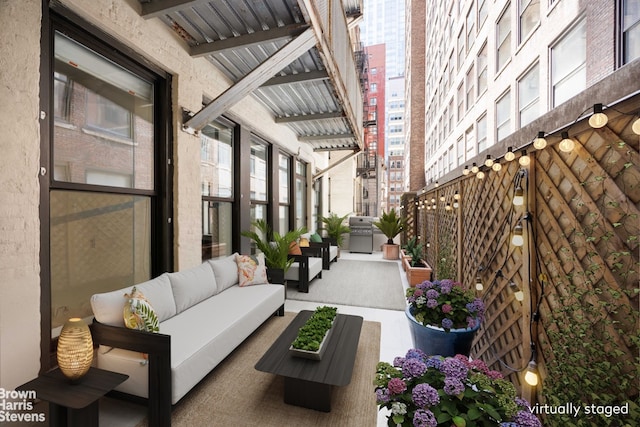 43-45 E 30th St Unit 3C, New York City, NY 10016 - view of patio / terrace featuring an outdoor living space