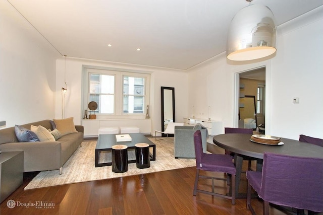 55 Wall St Unit 816, New York City, NY 10005 - living area with wood finished floors