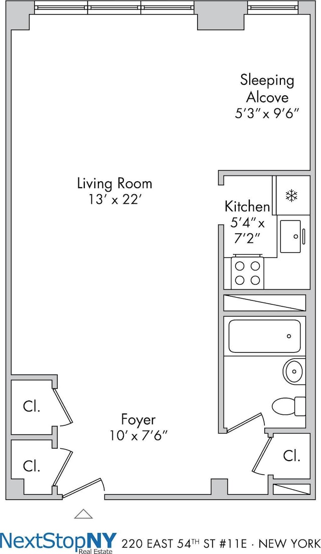 200 E 36th St Unit 11E, New York City, NY 10016 - view of home floor plan