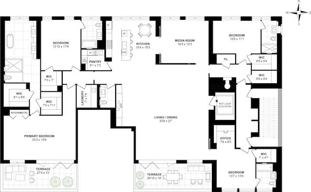 21 W 20th St Unit Ph1, New York City, NY 10011 - view of home floor plan