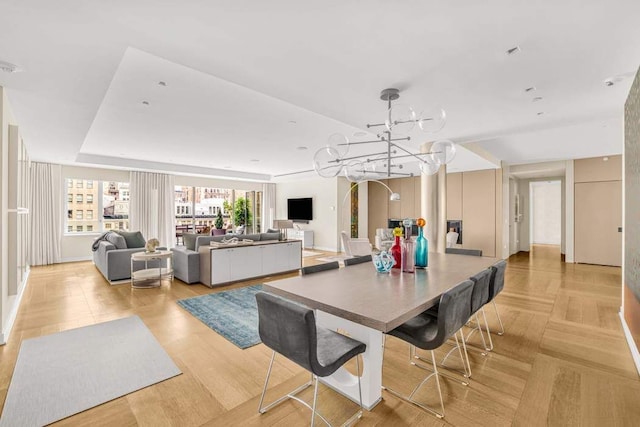 21 W 20th St Unit Ph1, New York City, NY 10011 - dining area featuring a chandelier