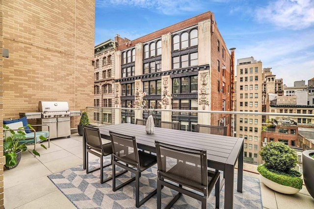21 W 20th St Unit Ph1, New York City, NY 10011 - view of patio with area for grilling and outdoor dining space