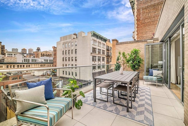 21 W 20th St Unit Ph1, New York City, NY 10011 - balcony featuring outdoor dining area