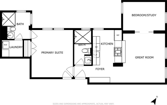 105 E 15th St Unit 106, New York City, NY 10003 - floor plan / room layout