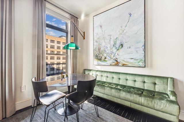 105 E 15th St Unit 106, New York City, NY 10003 - living area featuring baseboards and wood finished floors