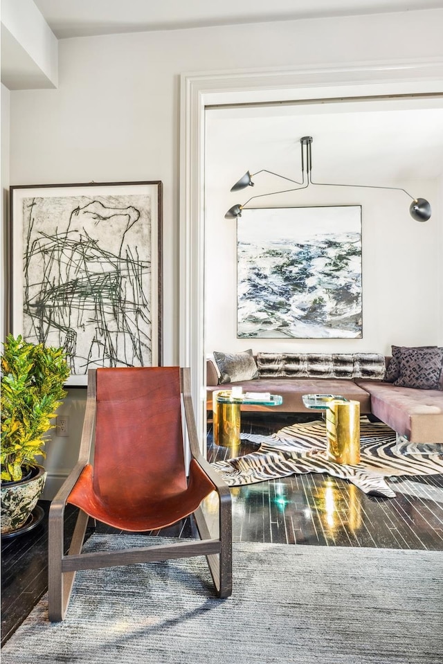 105 E 15th St Unit 106, New York City, NY 10003 - living area with wood finished floors