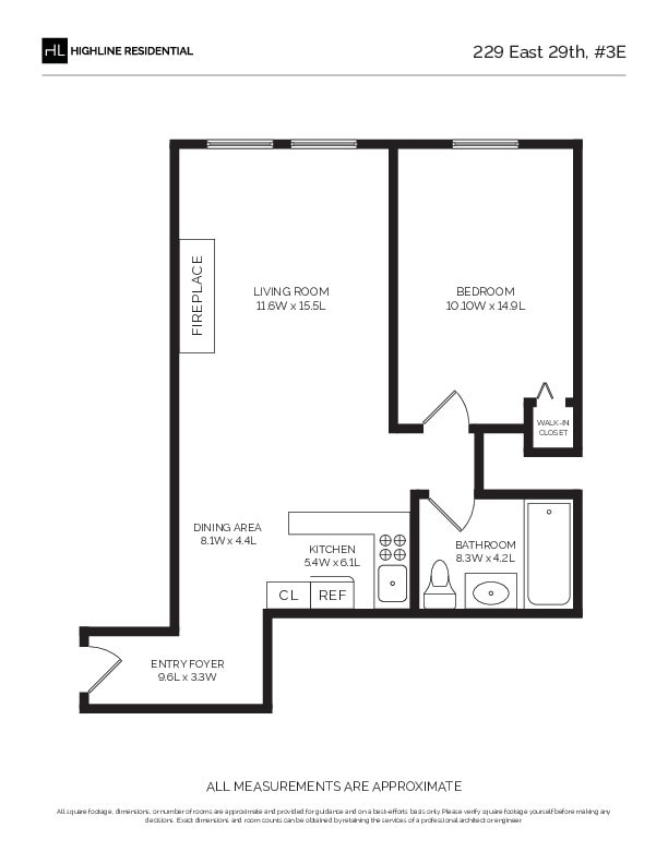 229 E 29th St Unit E-3, New York City, NY 10016 - room layout