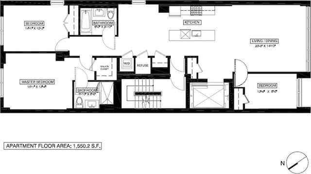 241 W 107th St Unit 2-Flr, New York City, NY 10025 - property floor plan
