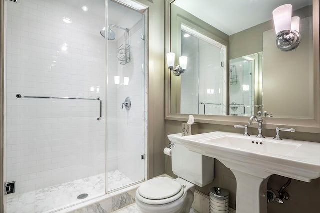 43 W 64th St Unit 6A, New York City, NY 10023 - full bath featuring toilet, a shower stall, and a sink