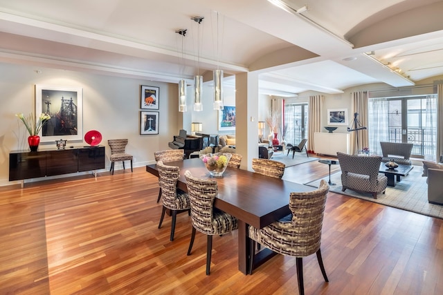 43 W 64th St Unit 6A, New York City, NY 10023 - dining area with light wood-type flooring and baseboards