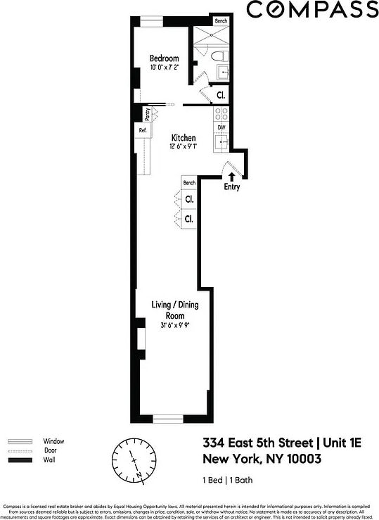 334 E 5th St Unit 2, New York City, NY 10003 - home floor plan