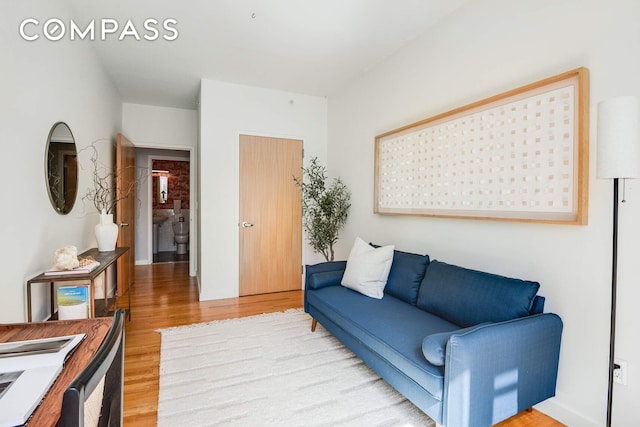 475 Sterling Pl Unit 3A, New York City, NY 11238 - living area with light wood-type flooring