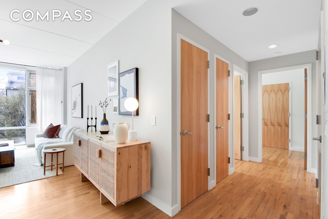 475 Sterling Pl Unit 3A, New York City, NY 11238 - corridor featuring light wood finished floors and baseboards